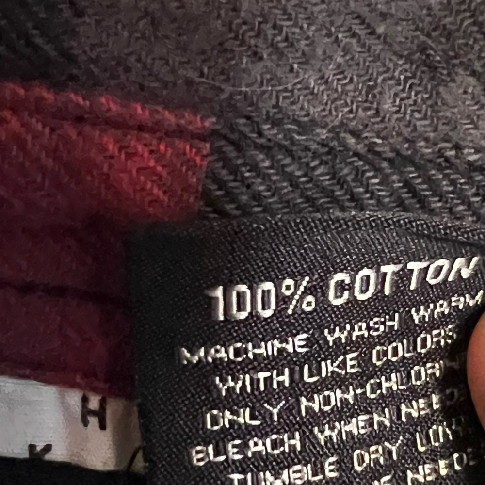 Tony Hawk Flannel Shirt Red/Black/Gray Plaid Long Sleeve Button Down - Picture 4 of 7